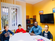 Занятия с носителем языка Кристианом.