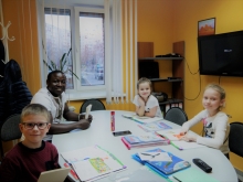 Занятия английским языком с нашим преподавателем-носителем Джозефом